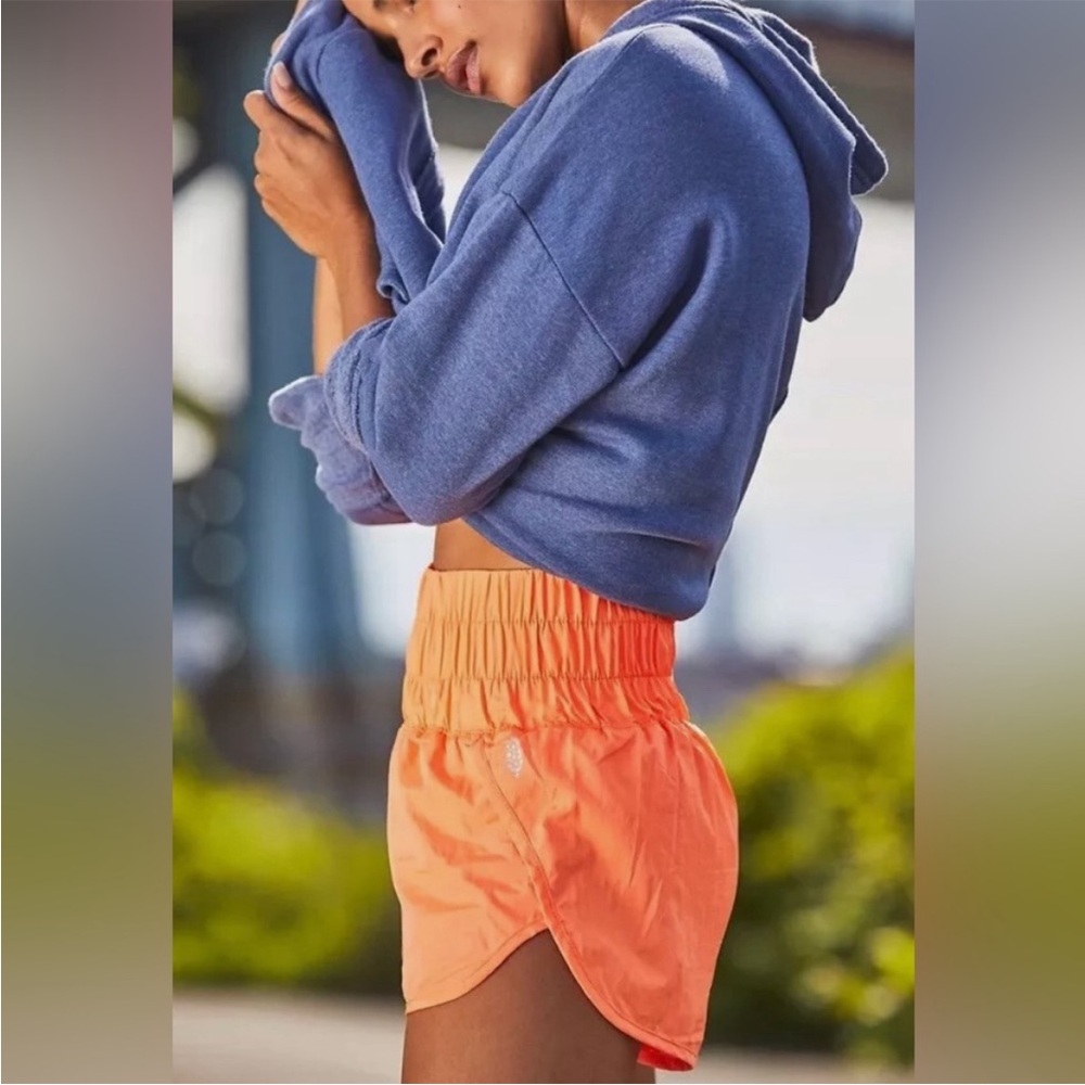 Free People Movement The Way Home Shorts Burning Up Tangerine Orange Size Large